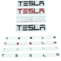 Original 3D ABS Alloy รถด้านหน้าสติกเกอร์สัญลักษณ์สำหรับ Tesla โลโก้ตัวอักษรรุ่น3รุ่น Y S X ด้านหลัง Trunk Badge อุปกรณ์เสริมอัตโนมัติ