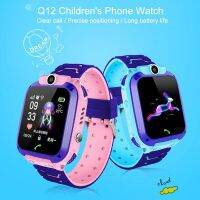 【CHUYANG SHOP】    Q12เด็กนาฬิกาสมาร์ท SOS โทรศัพท์นาฬิกา Smartwatch สำหรับเด็กที่มีซิมการ์ดภาพกันน้ำ IP67ของขวัญเด็กสำหรับ IOS Android