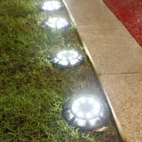 4PCS 32 LED Solar Power Lights Waterproof Buried Light Outdoor Underground Lamps Decoration Light For Garden Lawns Patio Yard