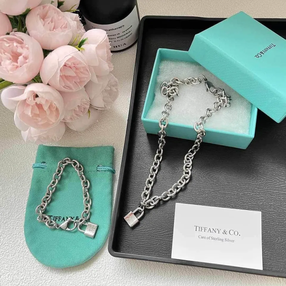 Tiffany bracelet and necklace set sale