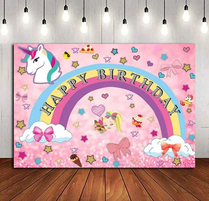 Pink Rainbow Unicorn Theme Photography Backdrops Girls 16 Happy 18 Dream  Crazy Big Birthday Decor Sweet Colorful Photo Background Vinyl Children  Baby Shower Supplies Party Banner Photo Booth 5x3ft | Lazada PH