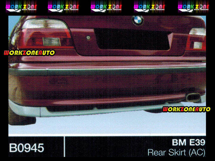 B0945 BM 5 Series E39 Fiber Rear Skirt (AC) Body kit Bodykit Lazada