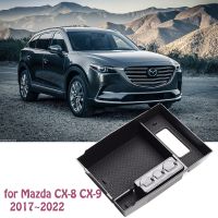 กล่องเก็บของที่พักแขนตรงกลางสำหรับ Mazda CX9 CX-8 CX8 CX 8 KG 2017 ~ 2022คอนโซลกลางอุปกรณ์เสริมรถยนต์