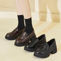 【LZ】☸☇▦  Japão estilo menina lolita jk sapatos mocassins estudantes de couro do plutônio meados sapatos de salto