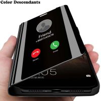 ❁◄♂ Smart Mirror View Flip Case For Huawei Honor 20 Honor20 YAL-L21 YAL L21 Luxury fundas original Magnetic on Leather Phone Cover