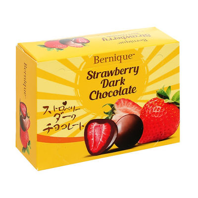 🍓Bernique Strawberry Dark Chocolate สตรอว์เบอร์รี่ทั้งลูก เคลือบดาร์กช็อคโกแลต 70 กรัม