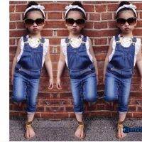 **2PCS ผ้า denim เด็กหยาบเสื้อผ้าเด็กชุดสูท