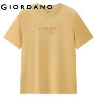 Giordano ผู้หญิง เสื้อยืดแขนสั้นคอกลมลายนูนความรู้สึกเย็นเทคโนโลยีขั้นสูง Free Shipping 05322399