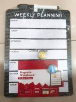 เซ็ทกระดานไวท์บอร์ด weekly planner ขนาด A4 กระดานไวท์บอร์ดสำหรับวางแผนงาน วางแผนรายสัปดาห์ Set Whiteboard Weekly Planner size A4
