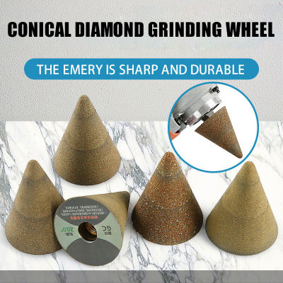 Conical Diamond Grinding Wheel Bits M10 Thread Chamfer Countersink Cone Carve Polishing Ceramic Glass 50 #100 #200 #