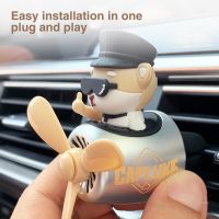 ：{“： Car Air Freshener Bear Pilot Auto Accessories Interior Perfume Diffuser Rotating Propeller Outlet Fragrance Magnetic Design