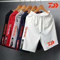 CODkuo0186 Fishing Pants DAIWA Dawa New Style Shorts Sports Men Running Fitness Quick-Drying Trendy Casual Five-Point Loose Training Plus Size Boys