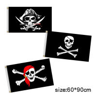 [Foocome]60X90CM Jack Rackham Pirate Laurent Drapeau Clipart Bone Edward England Skull Headband Crossbones Pirates Flags And Banners