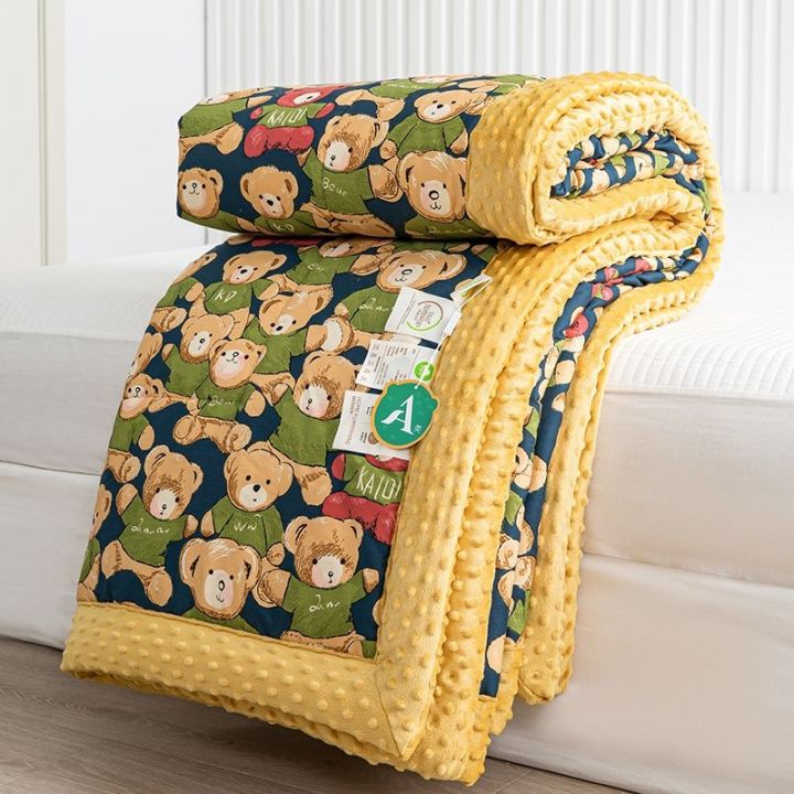 bean-quilt-air-conditioning-summer-cool-children-single-double-spring-and-autumn-thin-machine-washable