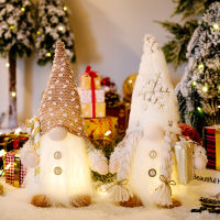 2023 Iluminado Boneca Decoração De Natal Sem Rosto Boneca Gnome Cristmas Baubles Floco De Neve De Pelúcia Natal Adorno Navideños Com Luz