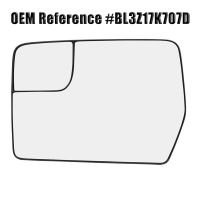 กระจกอุ่นกระจกมองข้างมองหลังด้านซ้าย1ชิ้นสำหรับรถกระบะ Ford F150 2011-2014 # กระจกมองหลังระบบทำความร้อน BL3Z17K707D ร้อน