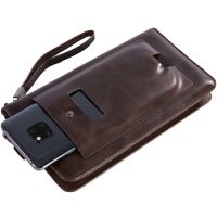 ZZOOI Men Long Wallet Multifunctional Clutch Phone Bag Female Casual Card Holder coin purse Luxury Designer Handbag Carteira Masculina