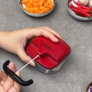 Dụng cụ băm rau củ quả, xay tỏi ớt mini cầm tay Kaiyo máy xay đồ ăn dặm