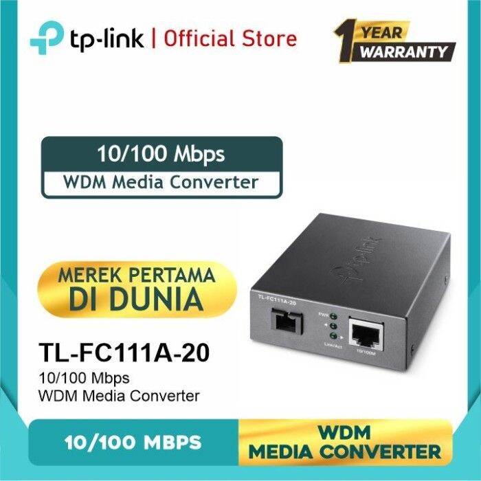 TP-LINK TL-FC111A-20 10/100 Mbps WDM Media Converter TP LINK | Lazada ...