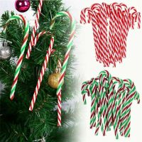 Christmas Home Decoration Products / Christmas Ornaments For Xmas Tree / 10 Pcs Pack Candy Cane Crafts Ornaments / Merry Christmas Room Decorations Accessories / Christmas Tree Decorative Pendants / Christmas Tree Decorative Hanging Ornaments