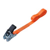 Cargo Tie Down Wear Resistant Ratchet Strap Heavy Duty No Hook Securing Easy Release Endless Trailer Loads Polyester Webbing