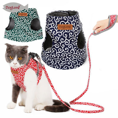 Dog Vest Harness Cat With Leash Set Outdoor Walking Traction Lead Rope Winter Cat Accessories 2021 Hot Sale Fashion Pet Harness