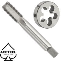 Aceteel Metric M13 X 1.25 Tap and Die Set มือขวา M13 x 1.25 HSS Machine Thread Tap และ M13 x 1.25 Round Die