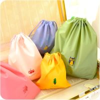 ✠ 5pc Cartoon Drawstring Pouch Travel Storage Bag Portable Clothes Storage Clothing Bag Finishing Luggage Bags Waterproof Shoe Bag