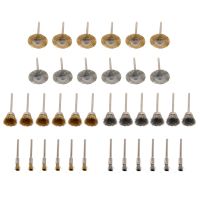 36Pcs Brass Steel Wire Brush Polishing Wheels Full kit for Dremel Rotary Tools