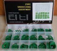 High Quality 270 pcs O-Ring kit 18 sizes Green Metric Nitrile Rubber Assortment Tool Paintball Set O-ring box Rubber Washer