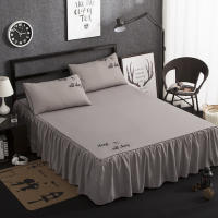 ขายร้อน Home Ho Bed Cover กระโปรงเตียงผ้าปูที่นอนที่นอน Protector กระโปรงเตียงผ้าคลุมเตียง Couvre Lit ผ้าปูที่นอนผ้าคลุมเตียง