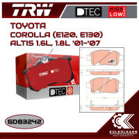 ผ้าเบรคหน้า TRW สำหรับ COROLLA (E120, E130) ALTIS 1.6L, 1.8L 01-07 (GDB3242)