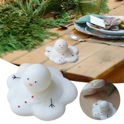 Handmade Cute Melting Snowman Aromatherapy Candle Home Decoration Ornaments Rain Candle