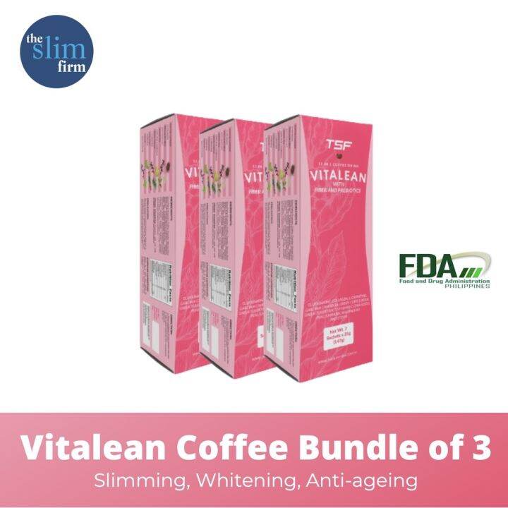 TSF Vitalean Coffee (3 boxes / 21 total sachets) Lazada PH