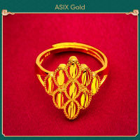 ASIX GOLD แหวนกลีบกุหลาบทอง 24K สำหรับผู้หญิง ไม่ดำ ไม่ซีดจาง