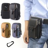 【YF】 Multifunctional Canvas Phone Bag Mini Mobile Pouch For Man Outside Mountaineering Cycling Running Coin Purse Wallet Pocket