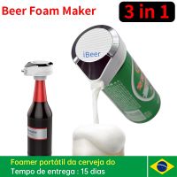 Beer Foam Foamer Maker iBeer Portable 3 in 1 Easy To Disassemble Special Purpose For Bottled And Canned Opener