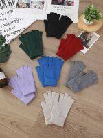 Sale Wool Mitt Exposed Fingertip Womens Gloves Knitted for Fingerless Drive Mittens