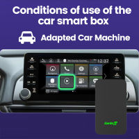 CarPlay Android Auto Wireless Adapter CarPlay Android Auto AI โมดูลยานพาหนะอัจฉริยะสำหรับ Carplay แบบมีสาย Android Auto