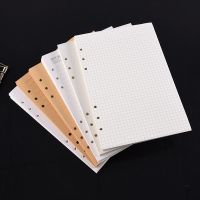 A5 A6 A7 Black Craft White  Loose Leaf Notebook Refill Spiral Binder Inner Page Line Dot Grid Inside Paper Stationery Note Books Pads