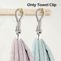 4pcs Kitchen Storage Multi Purpose Hooks Loops Hand Towel Hangers Hanging Clothes Peg Windproof For Hanging Towel Clip