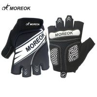 MOREOK Cycling Gloves Half Finger Men Women Summer Shockproof Sport Bicycle Gloves Gel Pad mtb Road Bike Gloves Guantes Ciclismo