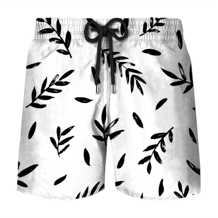 casual-3d-feathers-printed-beach-shorts-pants-summer-hawaii-vacation-swimsuit-men-surf-board-shorts-kids-ice-shorts-swim-trunks