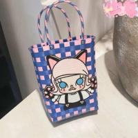 ต้นฉบับ The new bubble bath out hand woven bag handbag cosmetics receive package Japanese wind basket