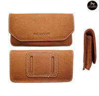 Delonchi กระเป๋าร้อยเข็มขัดทรงนอน ซองหนังใส่โทรศัพท์ เคสโทรศัพท์