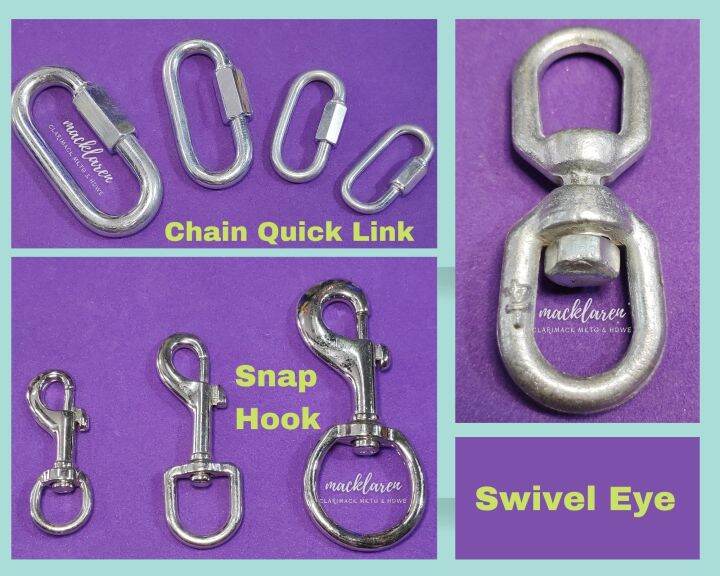 Quick Link Lock Safety Screw Hook Climbing Gear Kadena Chain Snap Hook