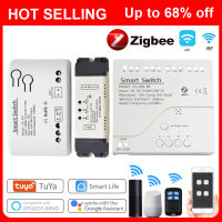 Zigbee สมาร์ทสวิทช์รีเลย์โมดูล Home Automation 124CH 5V 12V 7-32V 220V APP รีโมทคอนลใช้งานร่วมกับ Alexa Home