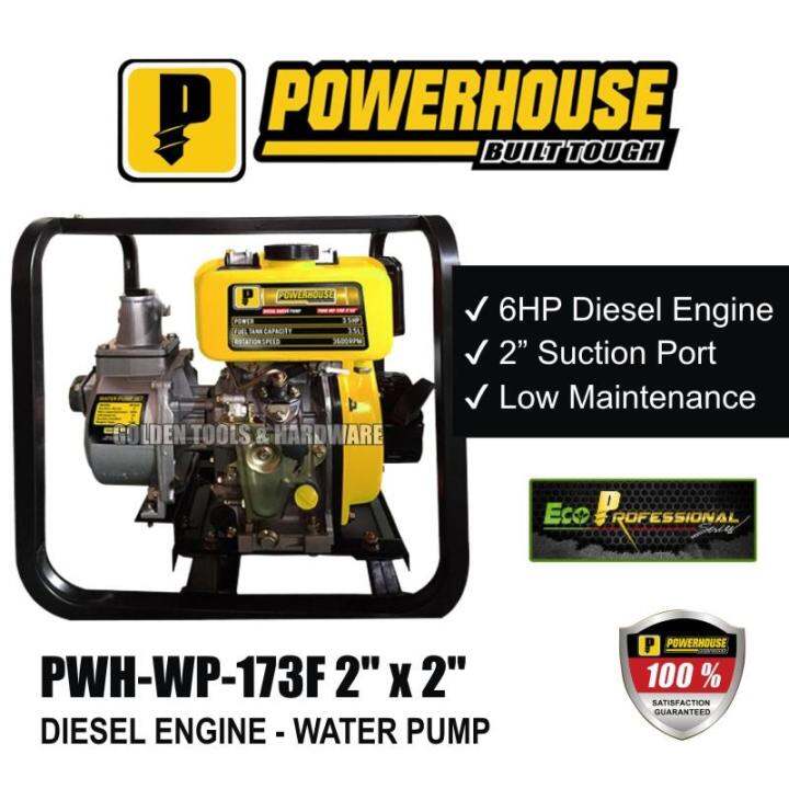 POWERHOUSE PWH-WP-173F Diesel Engine Water Pump 2