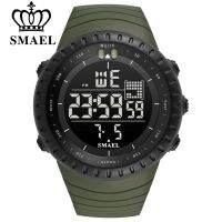 SMAEL Men Outdoor Sports Electronic chronograph 2023 New Mens Watch Big Dial Digital 50M waterproof Digital LED WristWatches