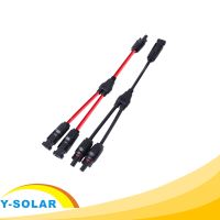 【CW】 A of Female and Male Panel Cable Connectors Set 4mm with Y Branch Parallel for Connecting